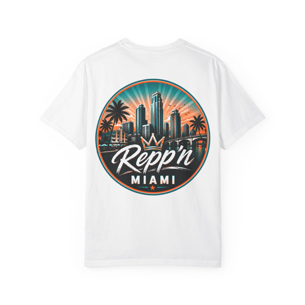 Repp'n Miami skyline T-Shirt | Miami palm city graphic