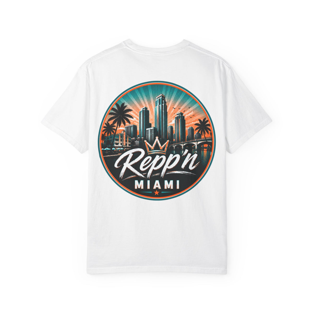 Repp'n Miami skyline T-Shirt | Miami palm city graphic
