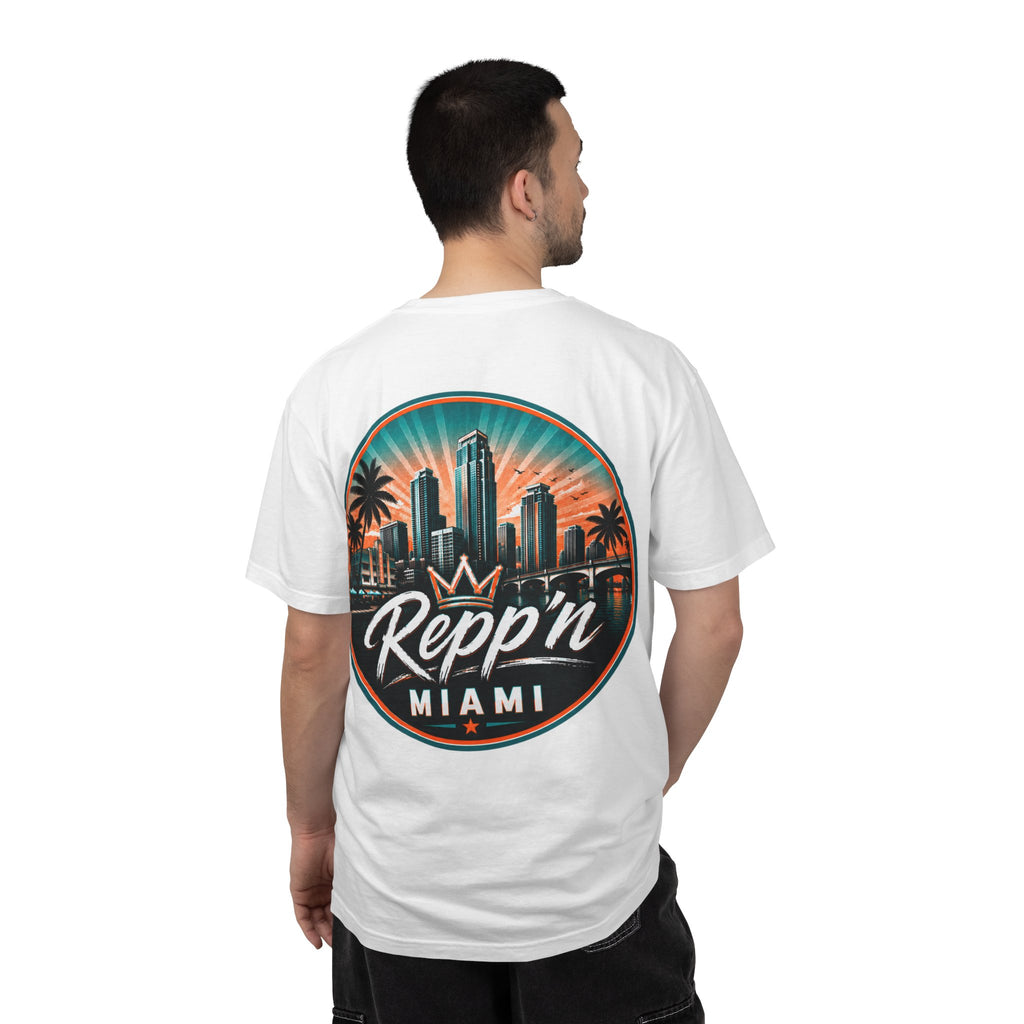 Repp'n Miami skyline T-Shirt | Miami palm city graphic