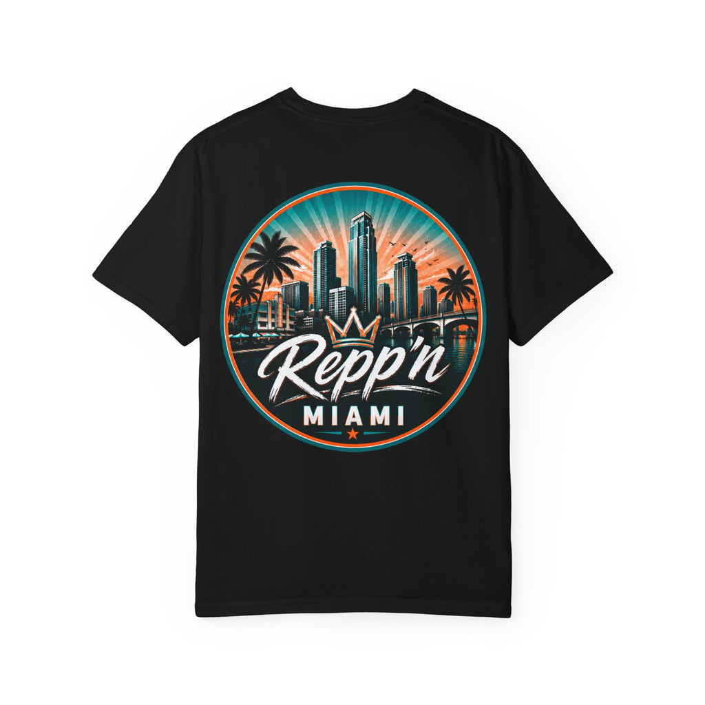 Repp'n Miami skyline T-Shirt | Miami palm city graphic