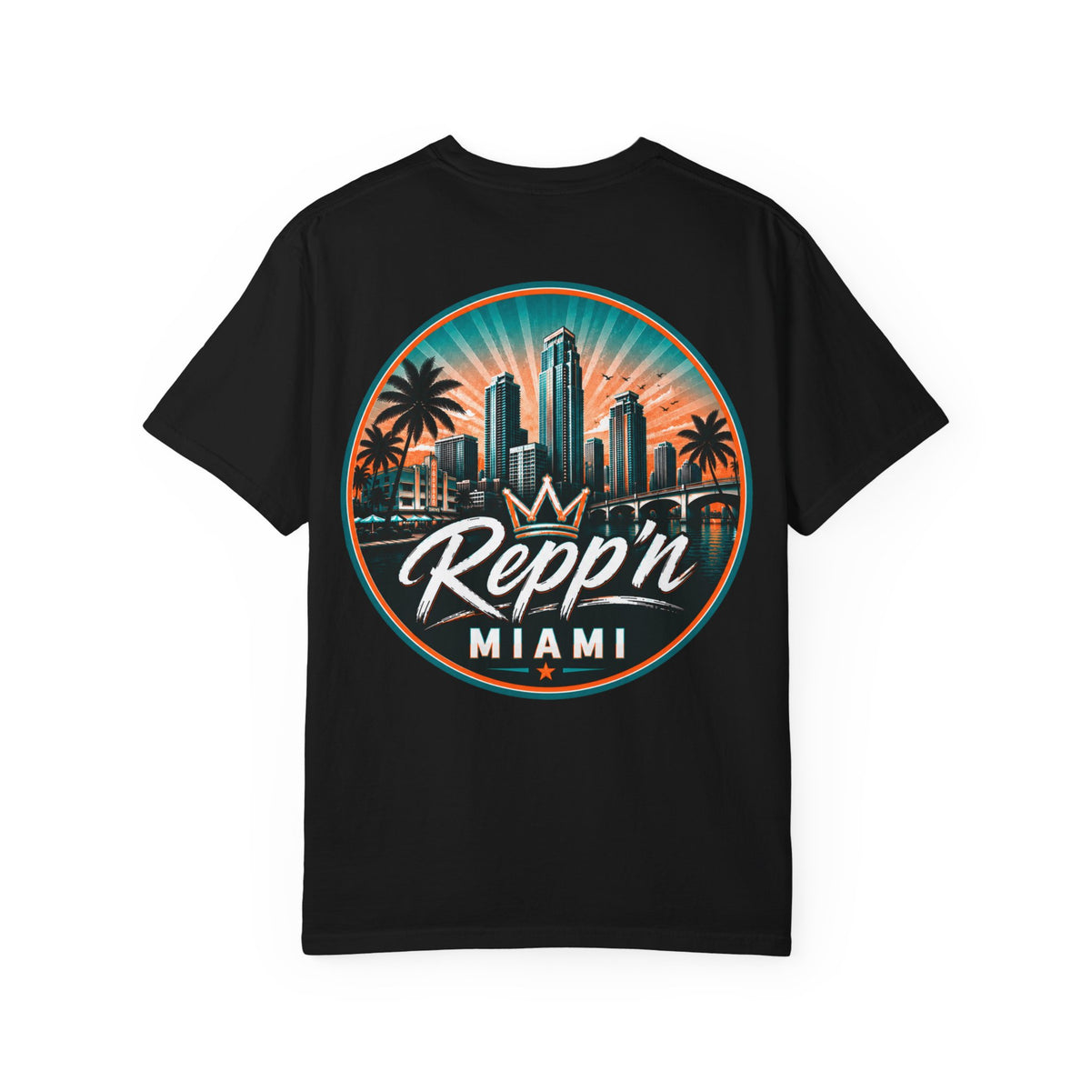 Repp'n Miami skyline T-Shirt | Miami palm city graphic