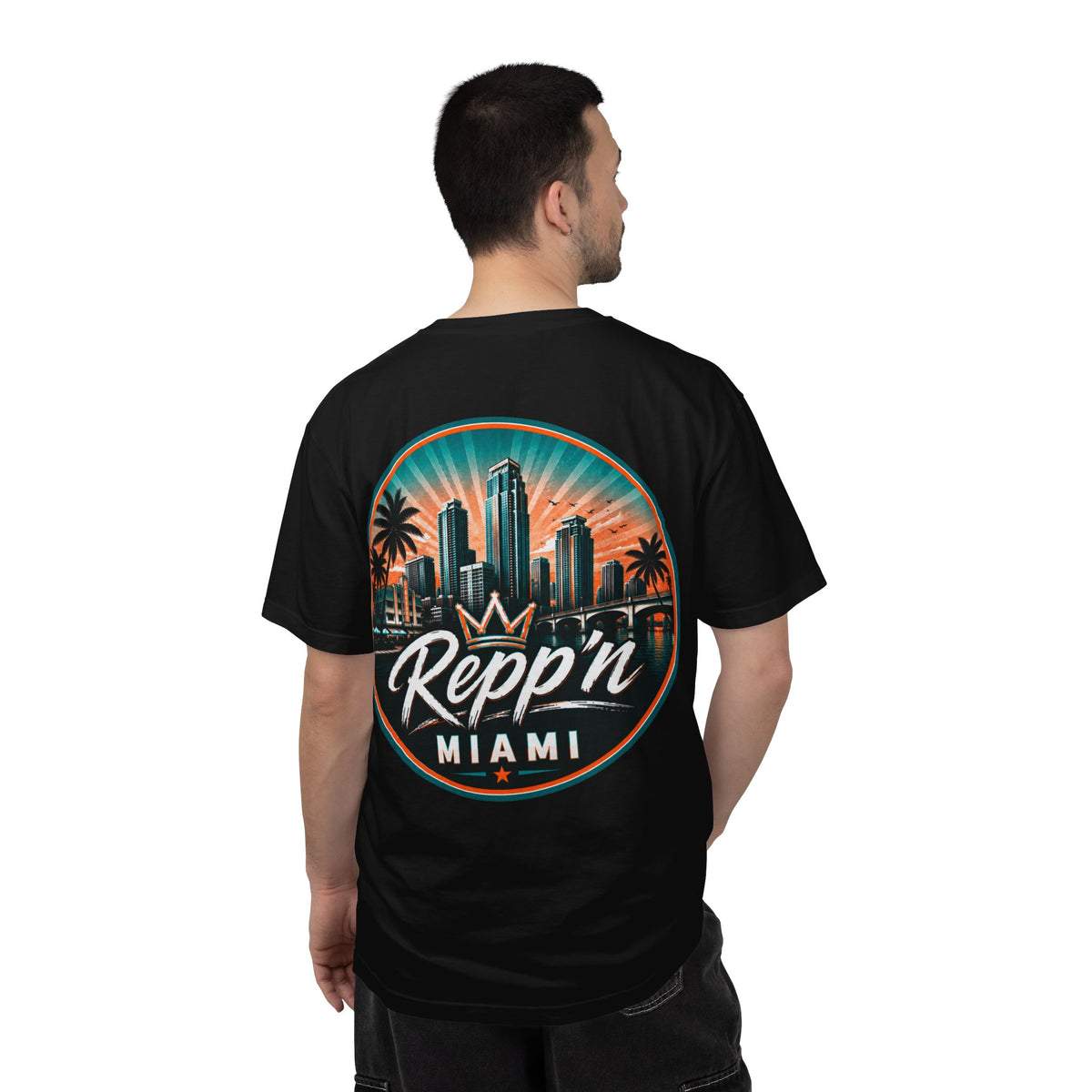 Repp'n Miami skyline T-Shirt | Miami palm city graphic