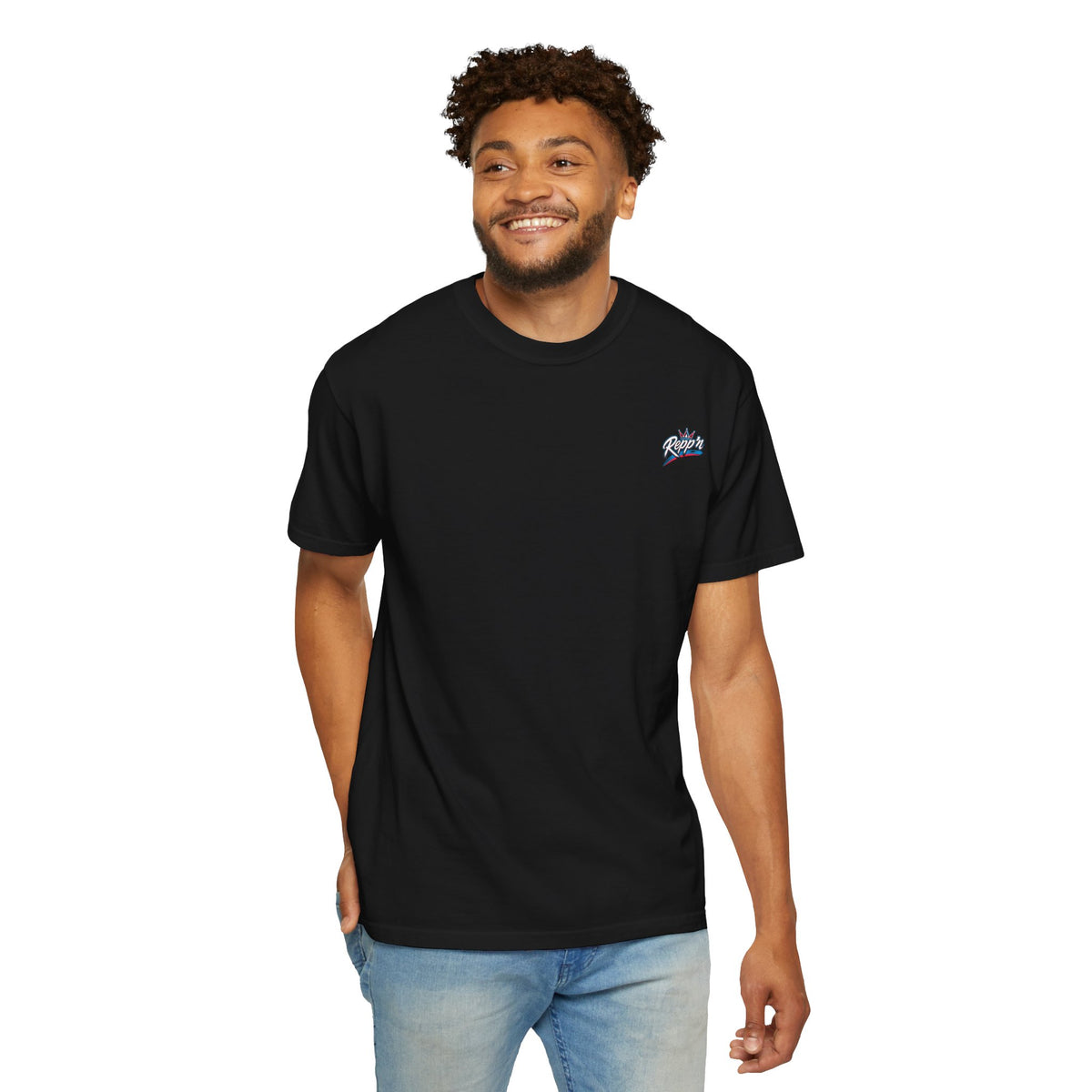 Repp'n Miami Sunset Skyline T-shirt | Retro Palm Beach City Tee