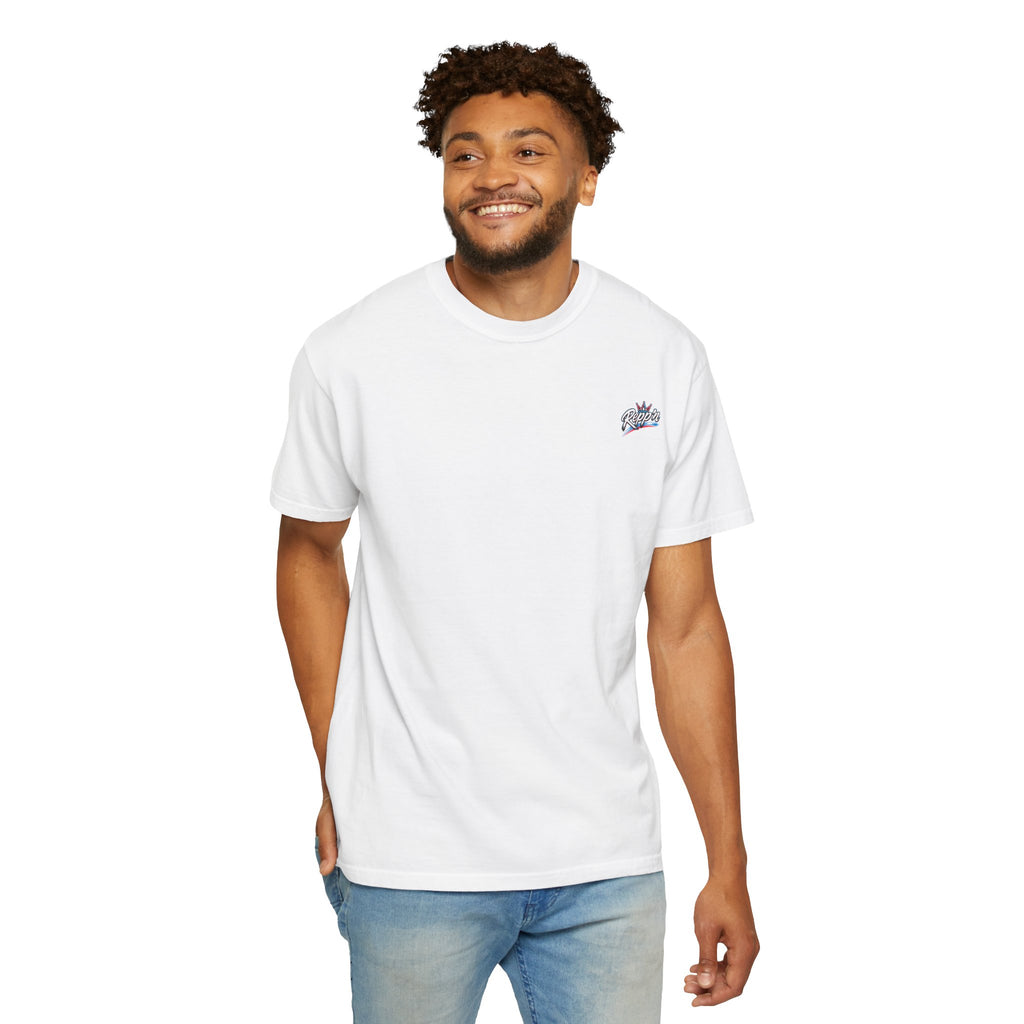 Repp'n Miami Sunset Skyline T-shirt | Retro Palm Beach City Tee