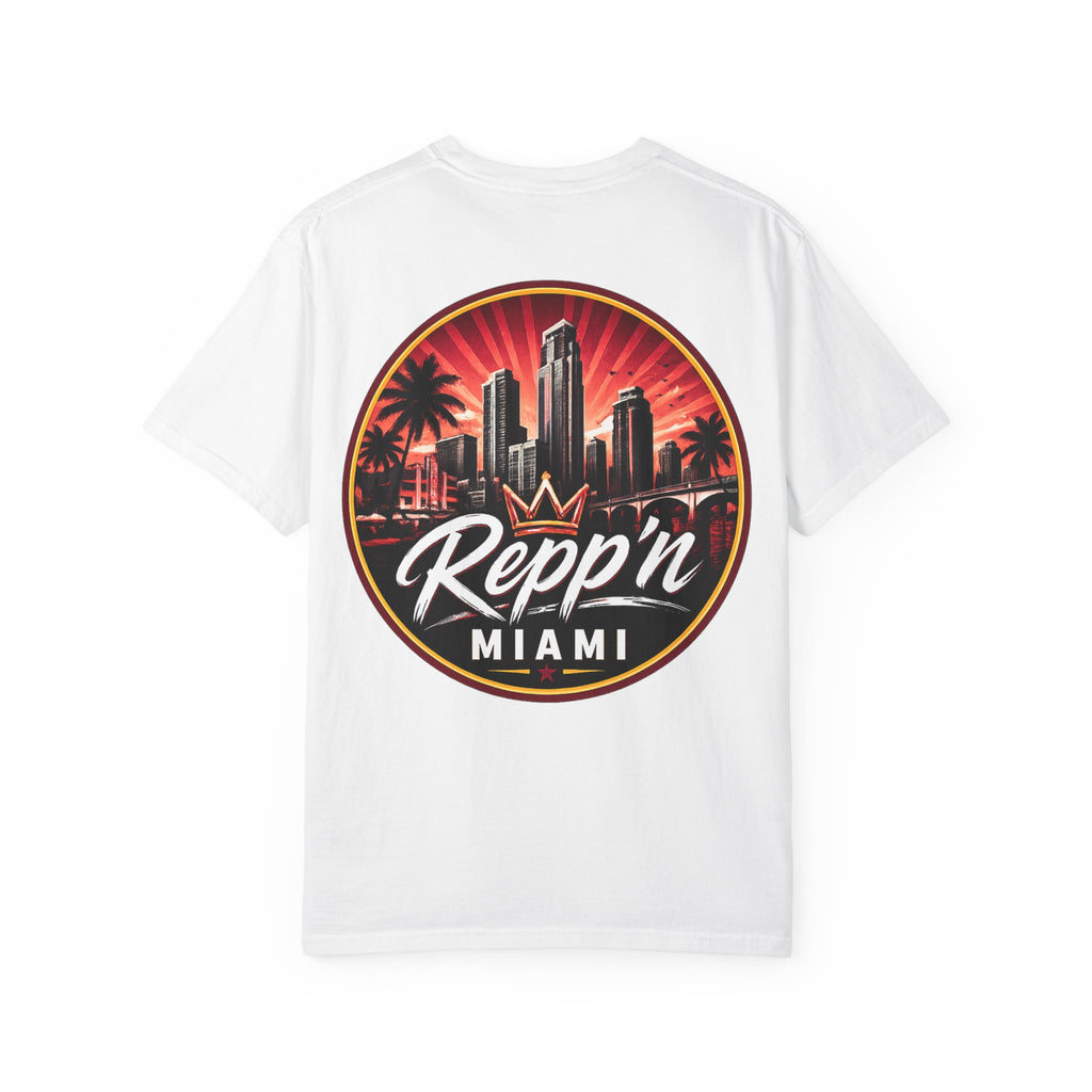 Miami Skyline Graphic T-shirt | Repp'n Miami City Logo